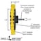 Drill Brush Power Scrubber By Useful Products 5 in W 7 in L Brush, Yellow Y-S-E542J-QC-DB - alternate 7